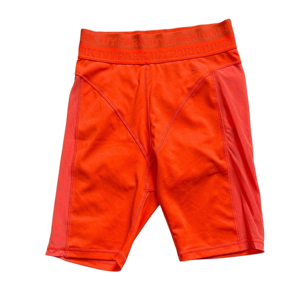 Ivy Park Adidas High Waist Biker Shorts‎ Orange Athletic Performance Women